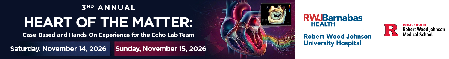 3rd Annual Course: Heart of the Matter: Case-Based and Hands-On Experience for the Echo Lab Team Banner